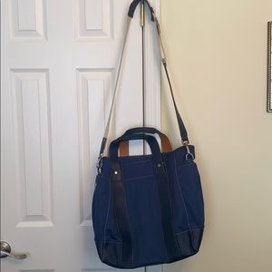 Coach Navy Messenger Bag